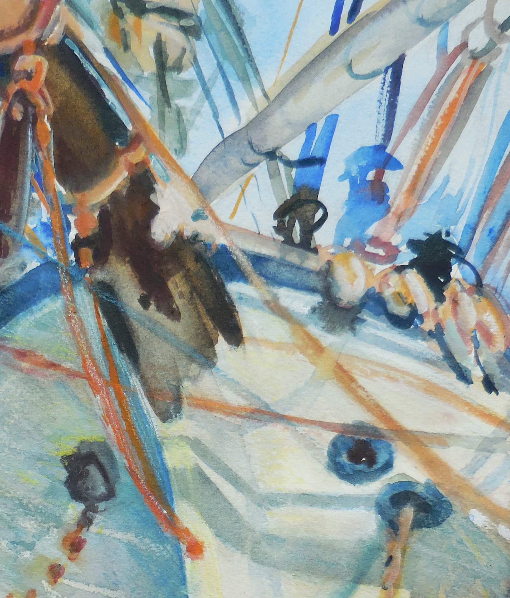 Ode to Sargent's White Ships (detail)