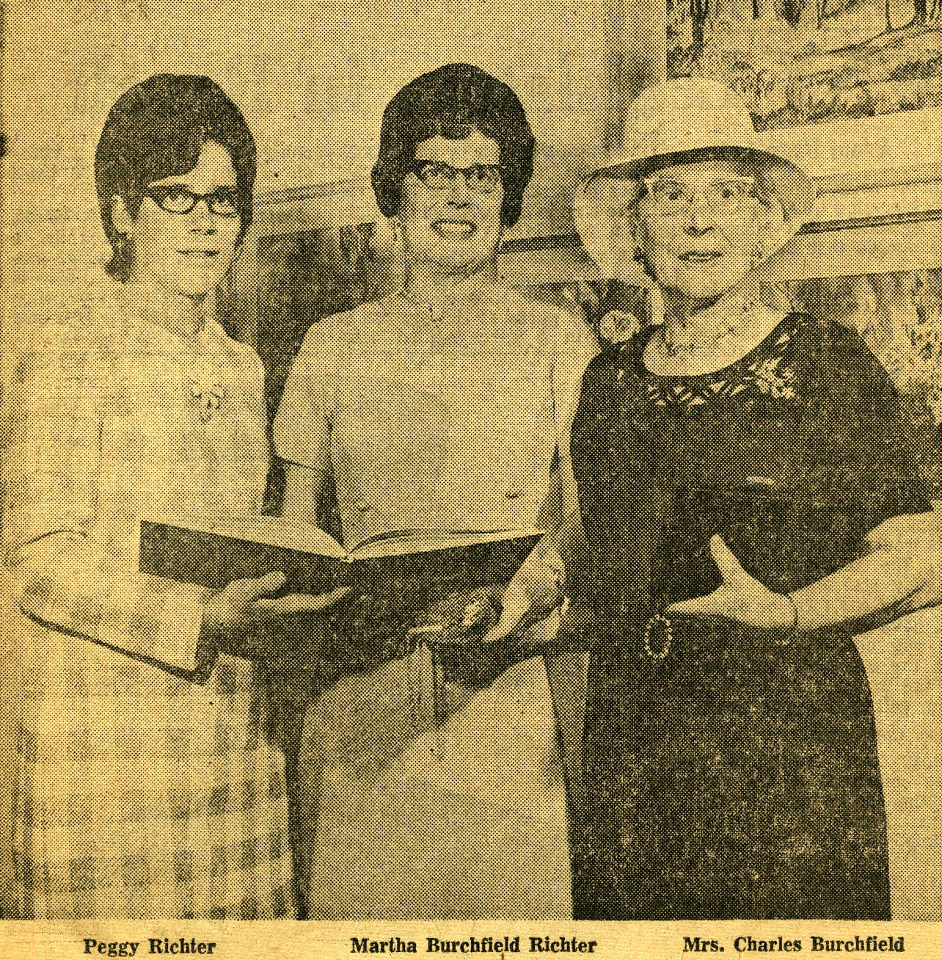 Peggy Richter, Martha Burchfield Richter, Mrs. Charles Burchfield