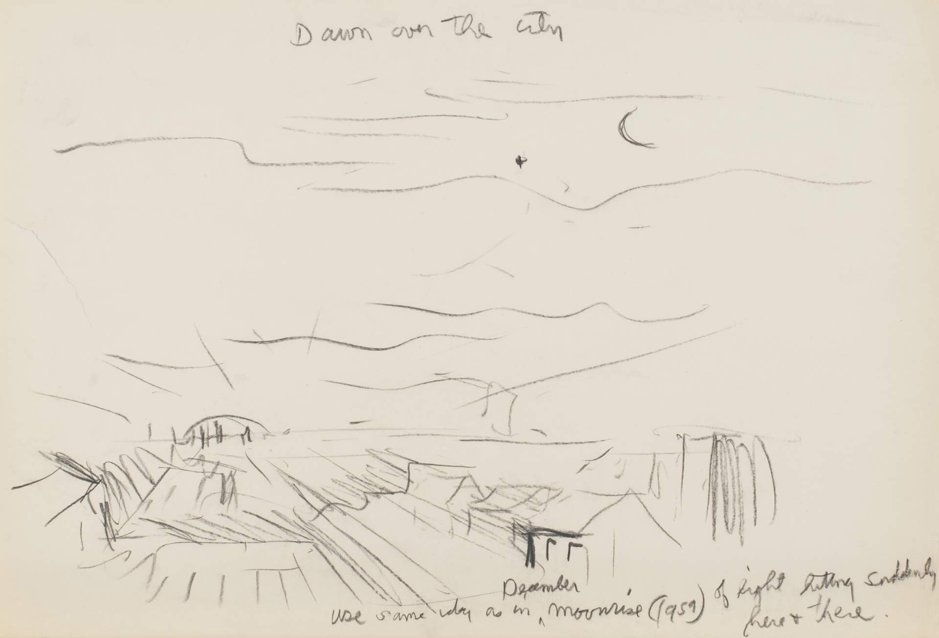 Untitled (Study for Dawn Over the City)