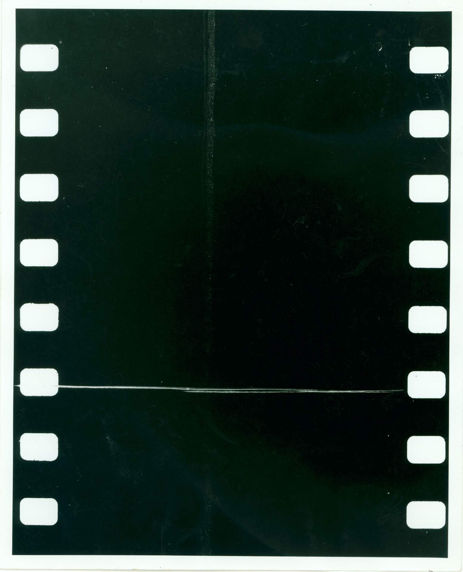 Untitled (black and white photograph of flim fragment)